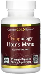 Органічний їжовик гребінчастий, 90 капсул California Gold Nutrition - мініатюра 1
