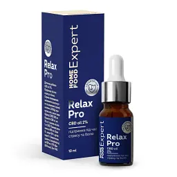 Дієтична добавка CBD oil 2% для зменшення тривожності та болю Relax Pro Home Food Expert, 10мл