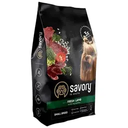 Сухий корм Savory для собак гурманів малих порід, зі свіжим ягням, 8 кг