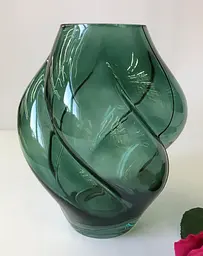 Ваза 16x16x20 "Джина" (скло у напиленні)