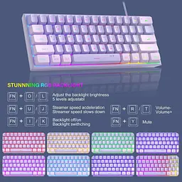 Клавіатура MageGee TS91 RGB (6971969727564-UA) Violet (G-000004393) - мініатюра 5