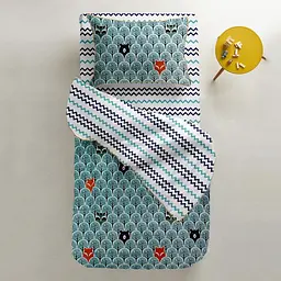 Простирадло Cosas полуторне 155х240 mini zigzag cs1, синій (Морская_звезда_2) - мініатюра 3
