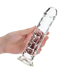 Фалоімітатор RealRock Crystal Clear 8'' 22 см (прозорий) - мініатюра 7