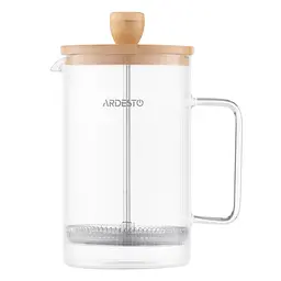 Френч-прес Midori 800мл боросилікатне скло бамбук прозорий ARDESTO kuh0014799 - мініатюра 3
