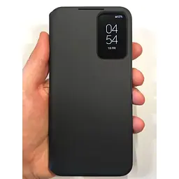 Оригінальний чохол-книжка Samsung S-View Flip Cover для Samsung Galaxy S22 5G (6.1") Чорний EF-ZS901CBEGRU - мініатюра 6