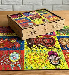 Пазл дерев`яний UkrainianPuzzles Звірі Примаченко - мініатюра 5