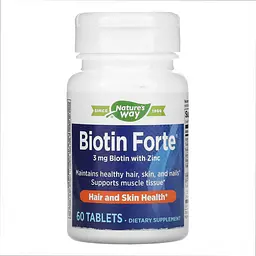 Біотин Biotin Forte 3 mg - 60 tabs