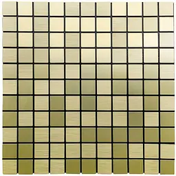 Самоклеюча алюмінієва плитка Sticker Wall 300х300х3мм Зелене золото мозаїка SW-00001168