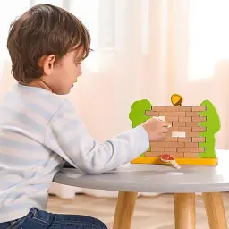 Настільна гра Viga Toys дерев'яна 25х17х8 см різнокольорова - мініатюра 6
