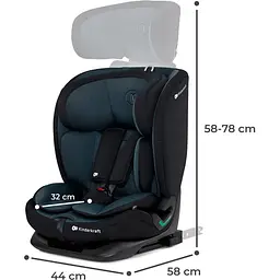 Автокрісло Kinderkraft Oneto3 i-Size Graphite Black чорне (00-00305212) - мініатюра 9