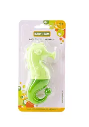 Іграшка для ванни Baby Team Морський коник, силікон, зелений (9019) - мініатюра 3
