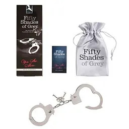 Металеві наручники для пристрасного сексу Fifty Shades of Grey You. Are. Mine., 26.7 см - мініатюра 2