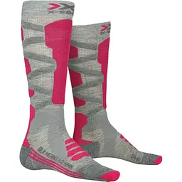 Шкарпетки X-Socks Ski Silk Merino 4.0 Women 37-38 Сірий/Червоний (1068-XS-SSKMW19W 37-38 G144)