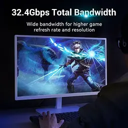 Кабель Vention DisplayPort-DisplayPort V 1.4 1 м (HCCBF) - мініатюра 5