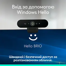 Веб-камера Logitech Brio 4K Ultra HD Graphite (960-001718) - мініатюра 7