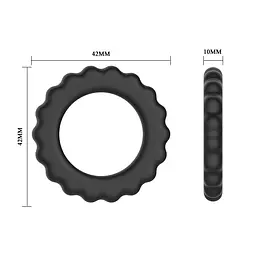 Ерекційне кільце Titan Cock Ring чорне - мініатюра 3