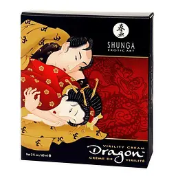 Стимулювальний крем для пар Shunga SHUNGA Dragon Cream (60 мл), ефект тепло-холод та поколювання - миниатюра 2