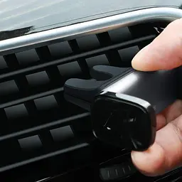 Автомобільний тримач Baseus Steel Cannon Air Outlet Car Mount SUGP-01 Black - мініатюра 3
