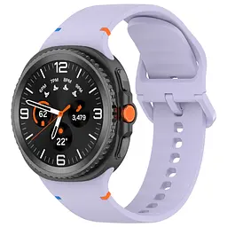 Силіконовий ремінець на смарт годинник Samsung Galaxy Watch 8 40mm/8 Classic 46mm/8 44mm, Silicone, lavender, зі зручною застібкою, на фітнес браслет, ArmorStandart (ARM86864)