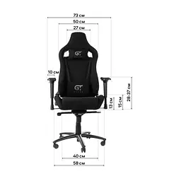 Крісло ігрове GT Racer X-0712 Shadow Gray - мініатюра 2