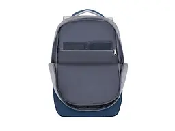 Рюкзак для ноутбука RIVACASE Prater 7567 17.3 grey/dark blue - мініатюра 11