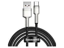 Кабель BASEUS Cafule Series Metal Data Cable USB to Type-C 66W 1m Black (CAKF000101)