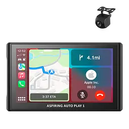 Портативний монітор Aspiring Auto Play 1, Magnet, CarPlay, Android auto - мініатюра 3