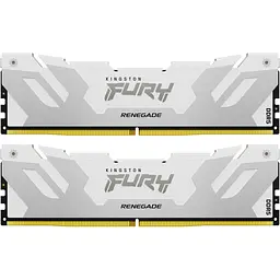 Модуль пам'яті DDR5 Kingston FURY Renegade 2x24 ГБ 8000 МГц білий/сріблястий (KF580C38RWK2-48) [175476] - мініатюра 3