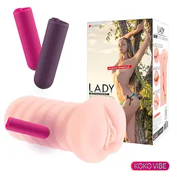 Мастурбатор-вагіна Kokos Lady Vibe - мініатюра 3