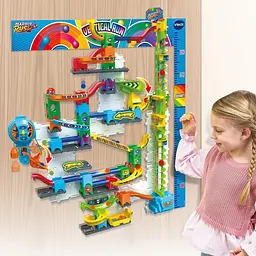 Розвиваючий конструктор лабіринт VTech Marble Rush Ultimate Vertical Run V100E 93 деталі 10 кульок від 4 років (SKU-325) - мініатюра 6