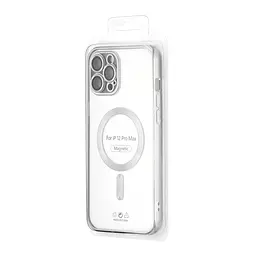 Чохол Ductil Metallic Edge with MagSafe (Protected Camera & Lens) iPhone 12 Pro Max Silver - мініатюра 2