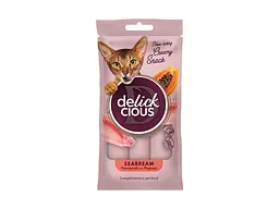 Ласощі для котів Delickcious Дорада з додаванням папаї 4 х 15 г (4820269141612) - мініатюра 1