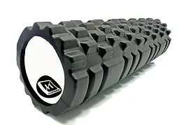 Масажний ролик EasyFit Grid Roller 45 см v.2.1 Чорний - мініатюра 3