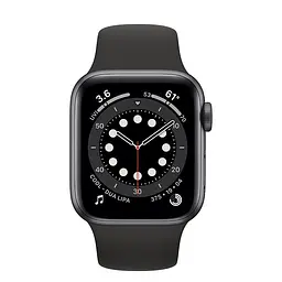 Смарт-годинник Apple Watch Series 6 GPS 40mm Space Gray Aluminum Case with Black Sport Band [MG133] [50377] - мініатюра 2