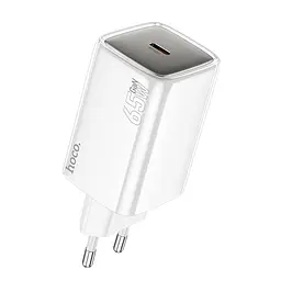 Адаптер мережевий HOCO N48 Glorious single port charger |1Type-C, 65W/3A, PD/QC| - мініатюра 2