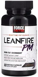 Комплекс для спалювання жиру Leanfire PM, для приймання перед сном, 60 рослинних капсул Force Factor. - мініатюра 1