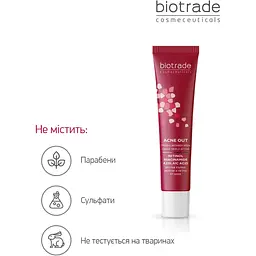 Крем для обличчя Biotrade Acne Out з ретинолом, азелаїновою кислотою і ніацинамідом 30 мл  - мініатюра 4