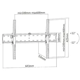 Кронштейн Brateck KL21G-46T - мініатюра 2