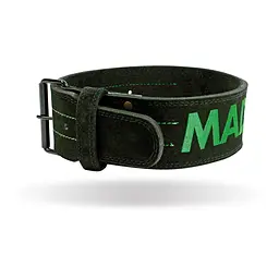 Пояс для важкої атлетики MAD MAX MFB 301, Green/Black - XL
