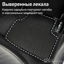 Килимки у салон пердні EVA для Infiniti QX30 2016- з підп'ятником 2 шт - мініатюра 9