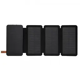 Універсальна мобільна батарея No Brand Power Bank Viakihg 10000mAh Solar Чорний (2844637408)