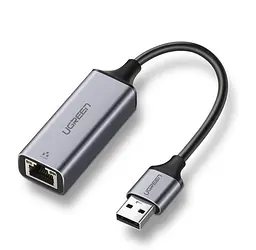 Перехідник USB 3.0 Type-A --> Ethernet RJ45 1000Mb CM209 UGREEN сірий