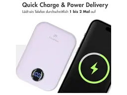 Зовнішній акумулятор (Power Bank) Imoshion MagSafe 10000mAh Violet (8720922183064) - мініатюра 6