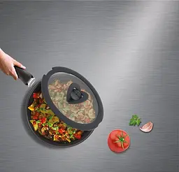 Tefal Кришка скляна Ingenio 20 см скло силікон - мініатюра 3