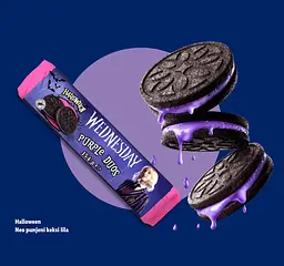 Печиво Halloween Wednesday Purple Duos 154г - мініатюра 2