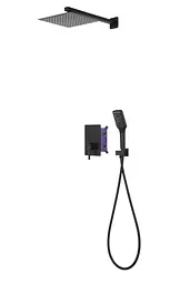 Душова система прихованого монтажу Corsan CMZ066MBL black + BOX 646987, Чорний матовий - мініатюра 10