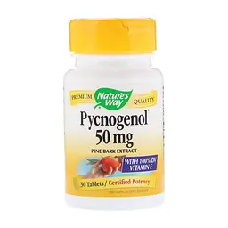 Травы Nature's Way Пикногенол, Экстракт Сосновой Коры, Pycnogenol, Pine Bark Ex (NWY-45151)