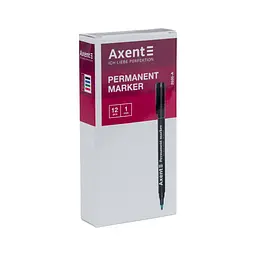 Маркер Axent Permanent 2535-A, 1 мм круглий чорний (2535-01-A) - мініатюра 2
