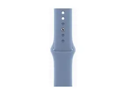 Смарт-годинник Apple Watch Series 9 GPS 41mm Silver Aluminum Case w. Storm Blue S. Band - S/M (MR903) - мініатюра 3