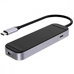 Type-C-Хаб Proove Shadow (2*USB3.0 + Type-C + PD100W + HDMI) - мініатюра 6